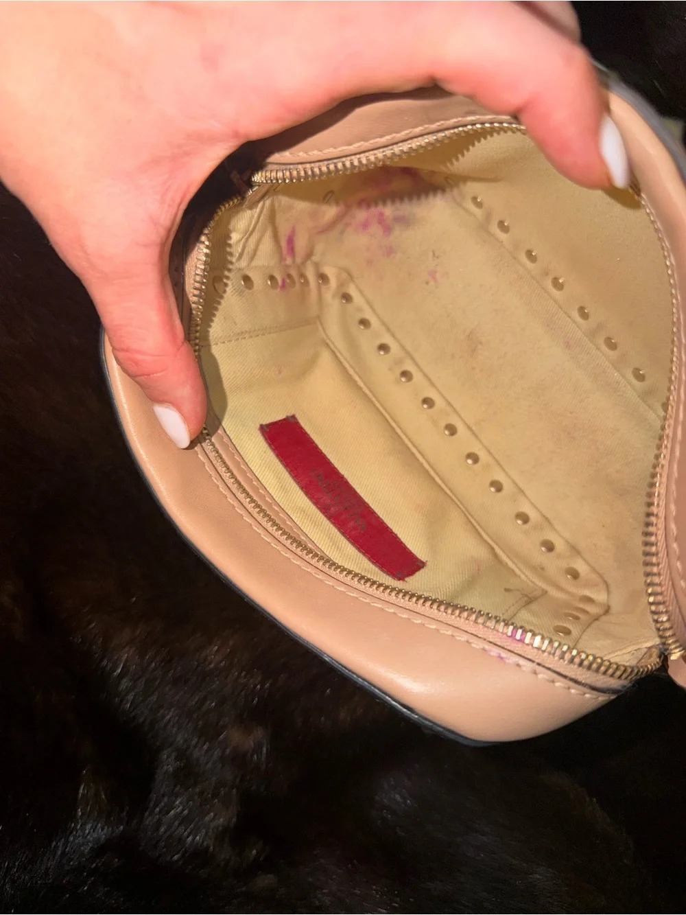 Valentino Garavani Blush Pink Rockstud Leather Crossbody
